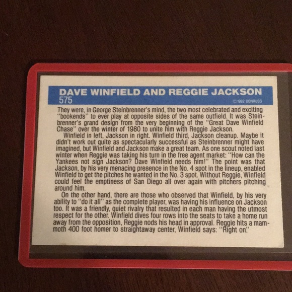 Reggie Jackson baseball card - Picture 2 of 2